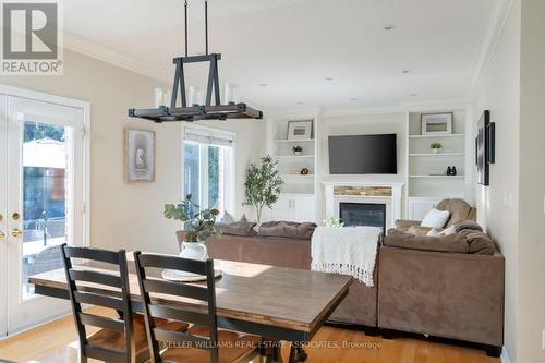 53 North Riverdale Drive, Caledon, ON - Indoor Photo Showing Dining Room With Fireplace