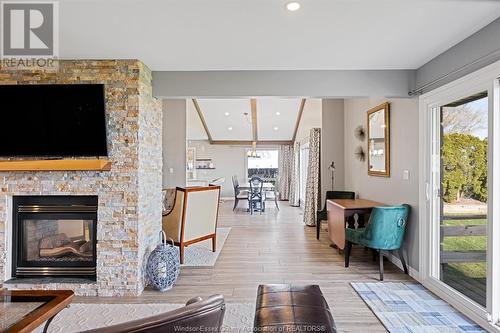 1784 St. Clair, Lakeshore, ON - Indoor Photo Showing Living Room With Fireplace