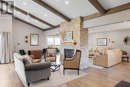 1784 St. Clair, Lakeshore, ON - Indoor Photo Showing Living Room With Fireplace