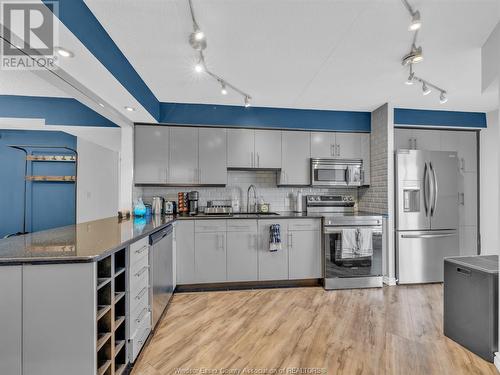 150 Park Street West Unit# 3003, Windsor, ON - Indoor Photo Showing Kitchen