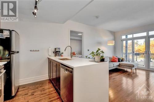 457 Mcleod Street Unit#304, Ottawa, ON - Indoor Photo Showing Kitchen With Double Sink