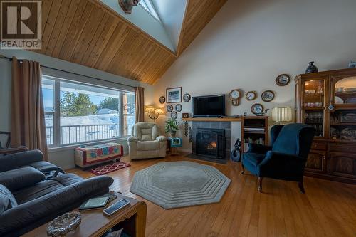 2104 Country Woods Road, South Shuswap, BC - Indoor Photo Showing Living Room With Fireplace