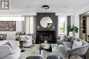 80 Mathersfield Drive, Toronto, ON  - Indoor Photo Showing Living Room With Fireplace 