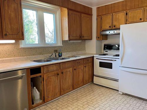 127 Hill Street S, Thunder Bay, ON - Indoor Photo Showing Kitchen With Double Sink