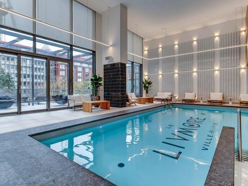 Pool - 3106A-1180 Rue De Bleury, Montréal (Ville-Marie), QC - Indoor Photo Showing Other Room With In Ground Pool