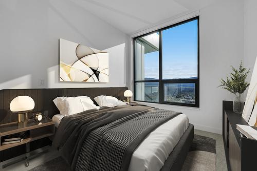 3002-1488 Bertram Street, Kelowna, BC - Indoor Photo Showing Bedroom