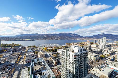 3002-1488 Bertram Street, Kelowna, BC - Outdoor With Body Of Water With View