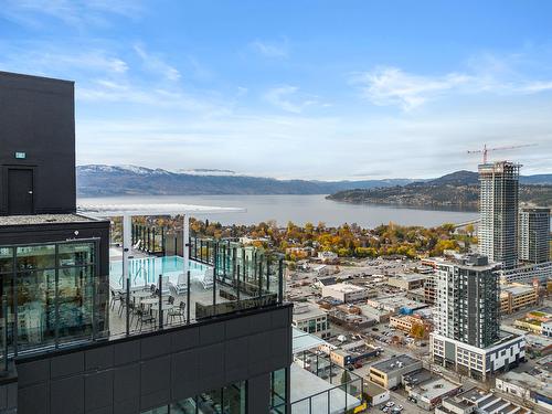 3002-1488 Bertram Street, Kelowna, BC - Outdoor With Body Of Water With View