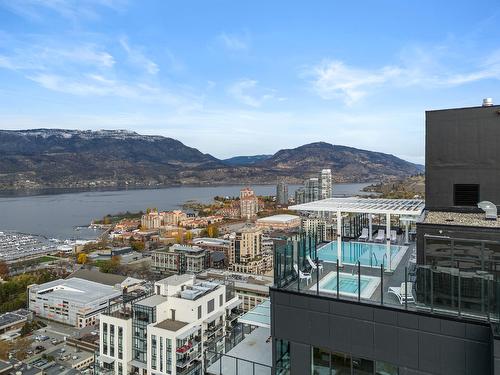 3002-1488 Bertram Street, Kelowna, BC - Outdoor With Body Of Water With View