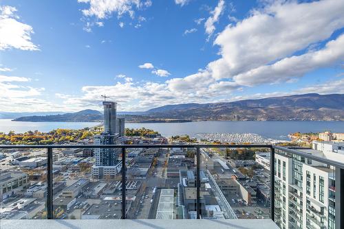 3002-1488 Bertram Street, Kelowna, BC - Outdoor With Body Of Water With View