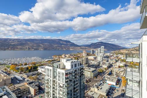 3002-1488 Bertram Street, Kelowna, BC - Outdoor With Body Of Water With View