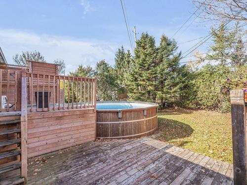 Backyard - 9425 Av. Trudelle, Québec (Charlesbourg), QC - Outdoor With Above Ground Pool