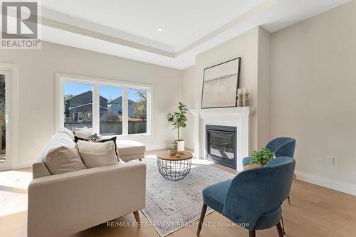 605 St. Andrew Street, Norfolk, ON - Indoor Photo Showing Living Room With Fireplace