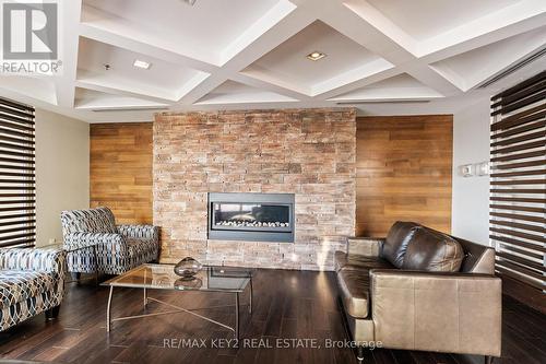 205 - 1215 Bayly Street, Pickering, ON - Indoor Photo Showing Living Room With Fireplace