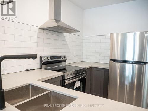 1 - 284 James Street N, Hamilton, ON - Indoor Photo Showing Kitchen With Stainless Steel Kitchen