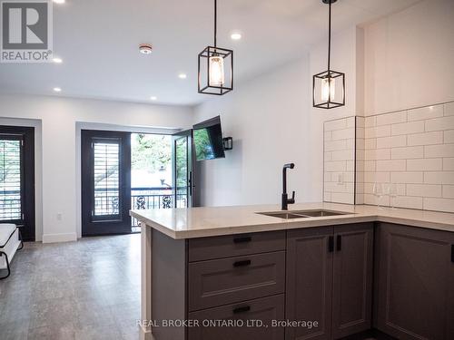 1 - 284 James Street N, Hamilton, ON - Indoor Photo Showing Kitchen With Double Sink