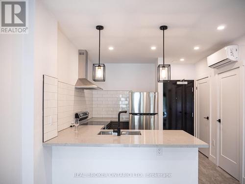 1 - 284 James Street N, Hamilton, ON - Indoor Photo Showing Kitchen With Double Sink With Upgraded Kitchen