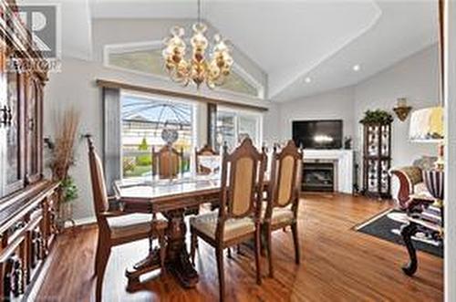 83 Drinkwater Drive, Cambridge, ON - Indoor Photo Showing Dining Room With Fireplace