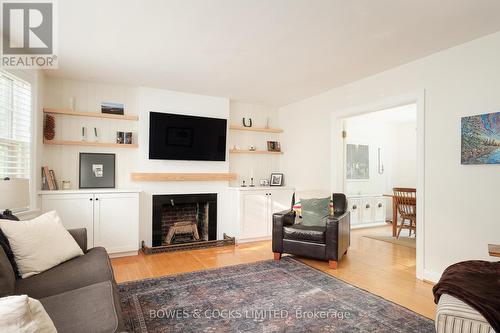 1276 Monaghan Road, Peterborough (Downtown), ON - Indoor Photo Showing Living Room With Fireplace