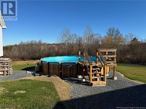 492 Sharps Mountain Road, Newburg, NB - Outdoor With Above Ground Pool With Backyard