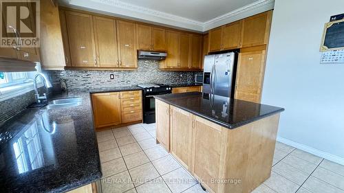 Upper - 56 Southlake Boulevard, Brampton, ON - Indoor Photo Showing Kitchen With Double Sink