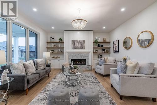 87 Allister Drive, Middlesex Centre (Kilworth), ON - Indoor Photo Showing Living Room With Fireplace