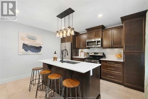 3505 Maisonneuve, Windsor, ON - Indoor Photo Showing Kitchen With Double Sink With Upgraded Kitchen