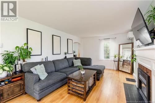 70 Weston Street, Moncton, NB - Indoor Photo Showing Living Room With Fireplace