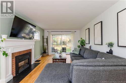 70 Weston Street, Moncton, NB - Indoor Photo Showing Living Room With Fireplace