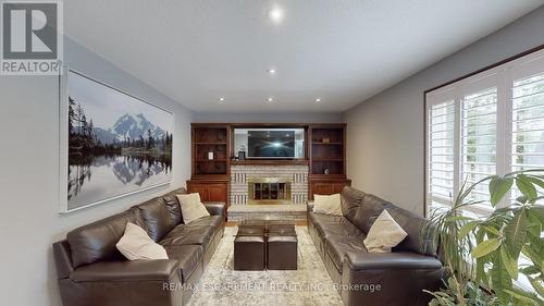 6 Princip Street, Hamilton, ON - Indoor Photo Showing Living Room With Fireplace