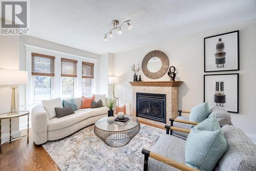 408 Milverton Boulevard, Toronto, ON - Indoor Photo Showing Living Room With Fireplace