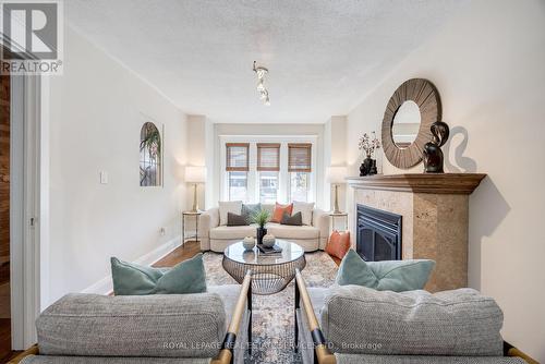 408 Milverton Boulevard, Toronto, ON - Indoor Photo Showing Living Room With Fireplace