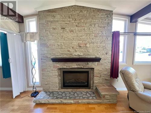 1060 Vanier Boulevard, Bathurst, NB - Indoor Photo Showing Living Room With Fireplace