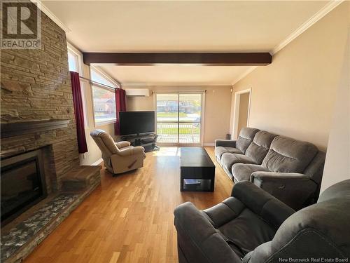 1060 Vanier Boulevard, Bathurst, NB - Indoor Photo Showing Living Room With Fireplace