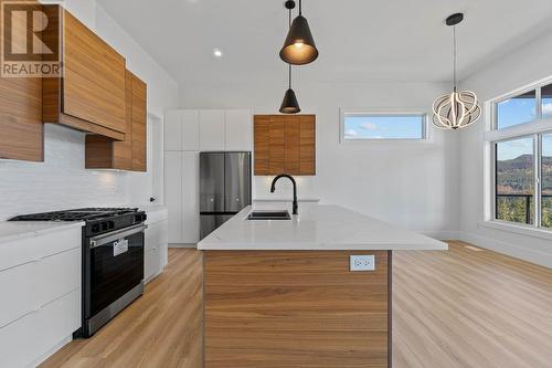 2506 Highlands Drive, Blind Bay, BC - Indoor Photo Showing Kitchen With Double Sink With Upgraded Kitchen