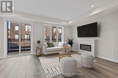 1354 William Halton Parkway, Oakville, ON - Indoor Photo Showing Living Room With Fireplace