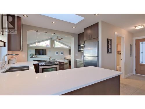 7005 Indian Rock Road Unit# 6, Naramata, BC - Indoor Photo Showing Kitchen With Double Sink