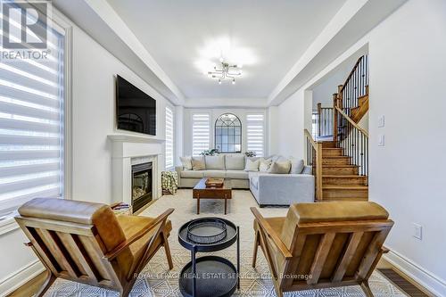 189 Granite Ridge Trail, Hamilton, ON - Indoor Photo Showing Living Room With Fireplace