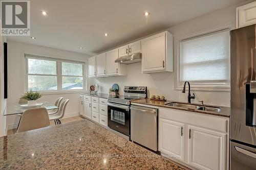 1452 Augustine Drive, Burlington, ON - Indoor Photo Showing Kitchen With Stainless Steel Kitchen With Double Sink