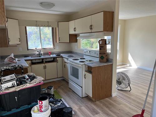 337 Louise Avenue, Brandon, MB - Indoor Photo Showing Kitchen With Double Sink