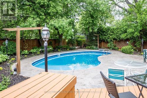 4069 Lakeshore Road, Burlington, ON - Outdoor With In Ground Pool With Deck Patio Veranda With Backyard