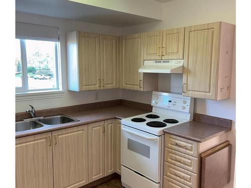 203-750 Memorial Ave, Qualicum Beach, BC - Indoor Photo Showing Kitchen With Double Sink