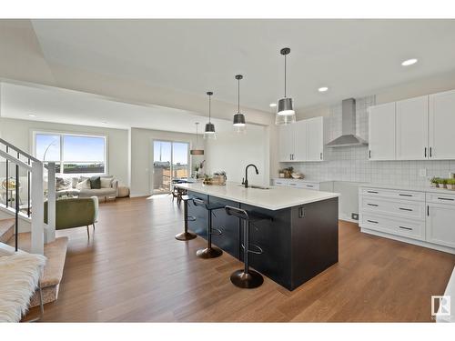 17355 2 St Nw, Edmonton, AB - Indoor Photo Showing Kitchen With Upgraded Kitchen