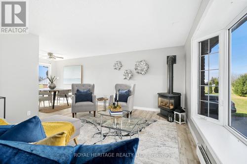 223 Lakeshore Road, Brighton, ON - Indoor Photo Showing Living Room With Fireplace