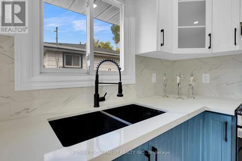 67 Glendee Road, Hamilton, ON - Indoor Photo Showing Kitchen With Double Sink