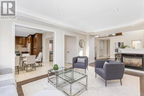 60 Noble Prince Place, Vaughan, ON - Indoor Photo Showing Living Room With Fireplace