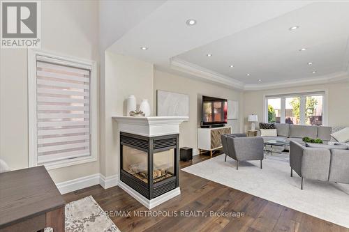 60 Noble Prince Place, Vaughan, ON - Indoor Photo Showing Living Room With Fireplace