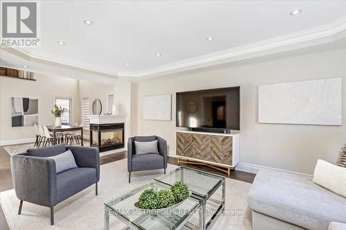 60 Noble Prince Place, Vaughan, ON - Indoor Photo Showing Living Room With Fireplace