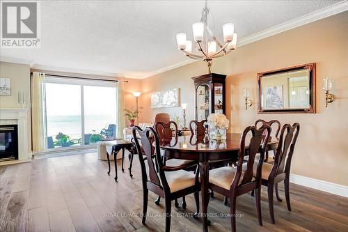 27 - 515 North Service Road, Hamilton, ON - Indoor Photo Showing Dining Room With Fireplace