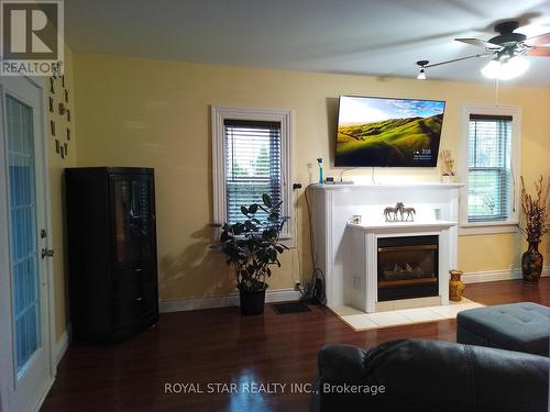 240 Freelton Road E, Hamilton, ON - Indoor Photo Showing Living Room With Fireplace